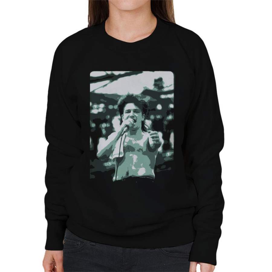 TV Times Bono Of U2 Live Women’s Sweatshirt