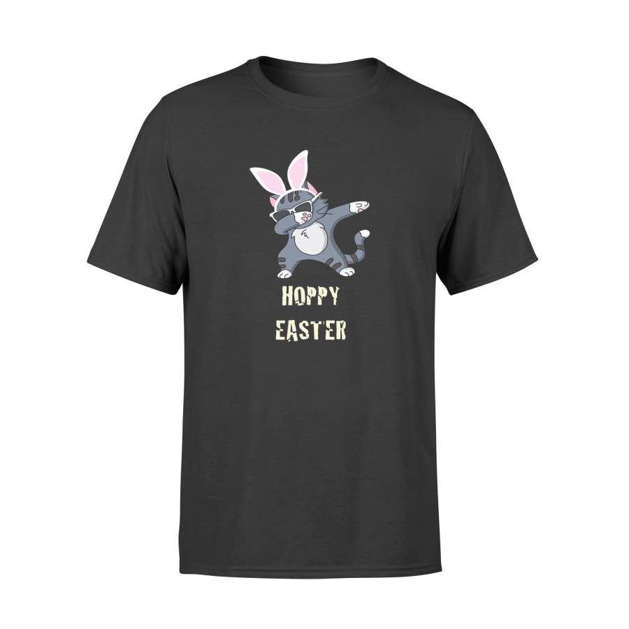 Boy’s Hoppy Easter Dabbing Cat Bunny , Cute Easter Gift T Shirt