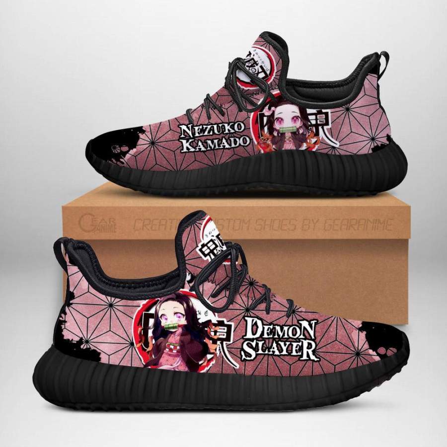 Nezuko Shoes Sporty Costume Demon Slayer Anime Sneakers Fan Gift Idea