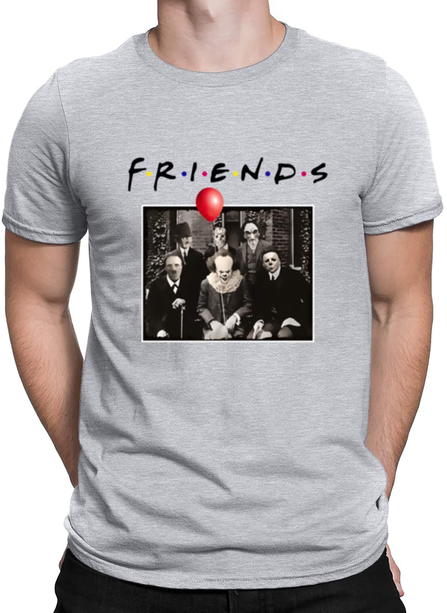 Friends Horror Halloween T-Shirt Michael Myers Jason Horror Scary Movies Gift Tee Shirt For Women Men