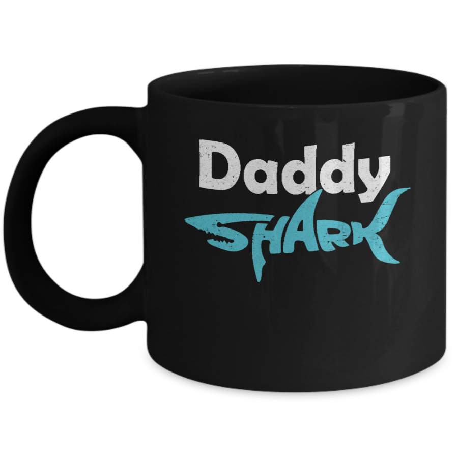 Daddy Shark Dad Family Fathers Day Gifts Idea Mug