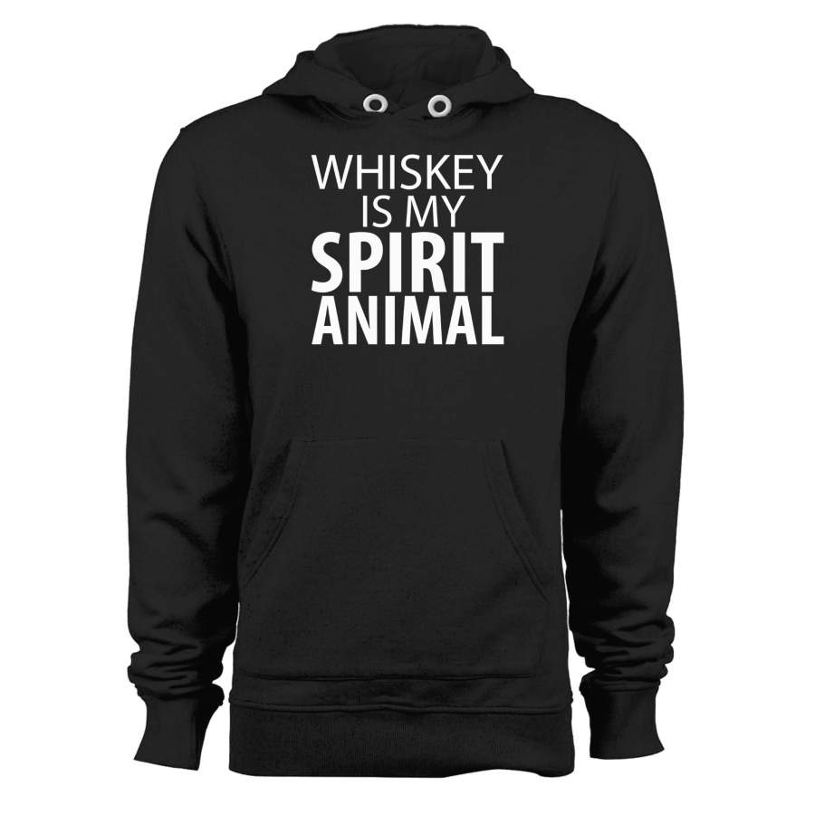 Whiskey Is My Spirit Animal Funny Unisex Hoodie