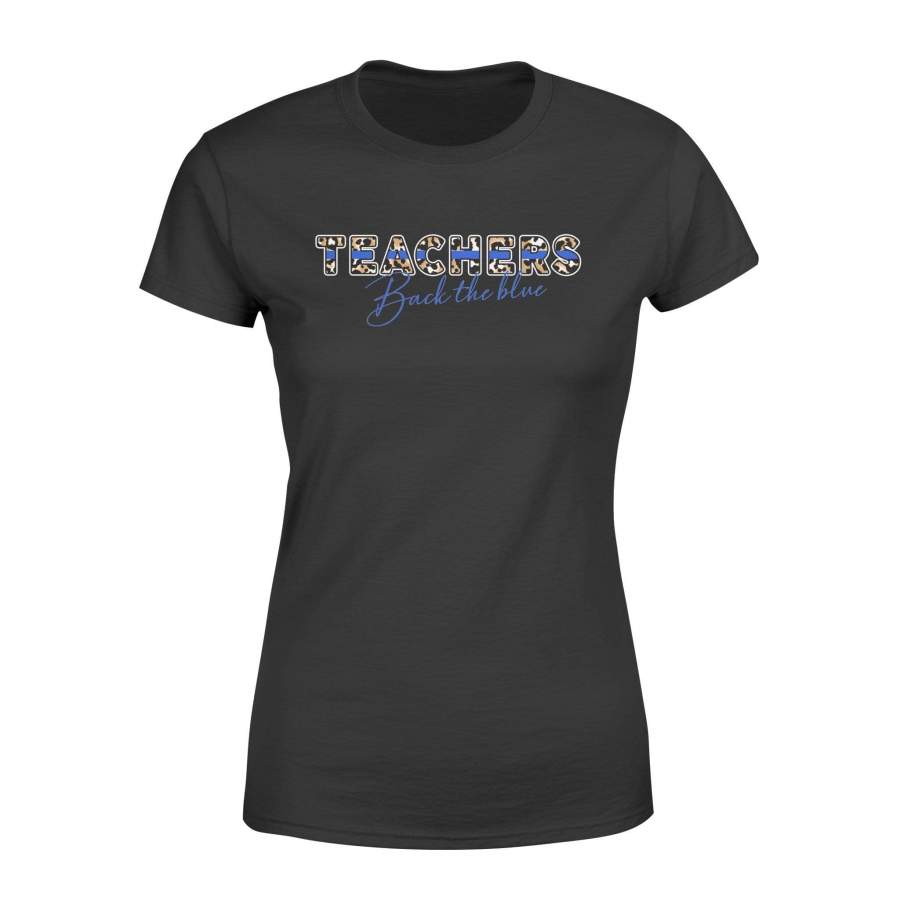 TBL – Teacher Leopard Back Blue Shirt – Standard Women’s T-shirt – DSAPP