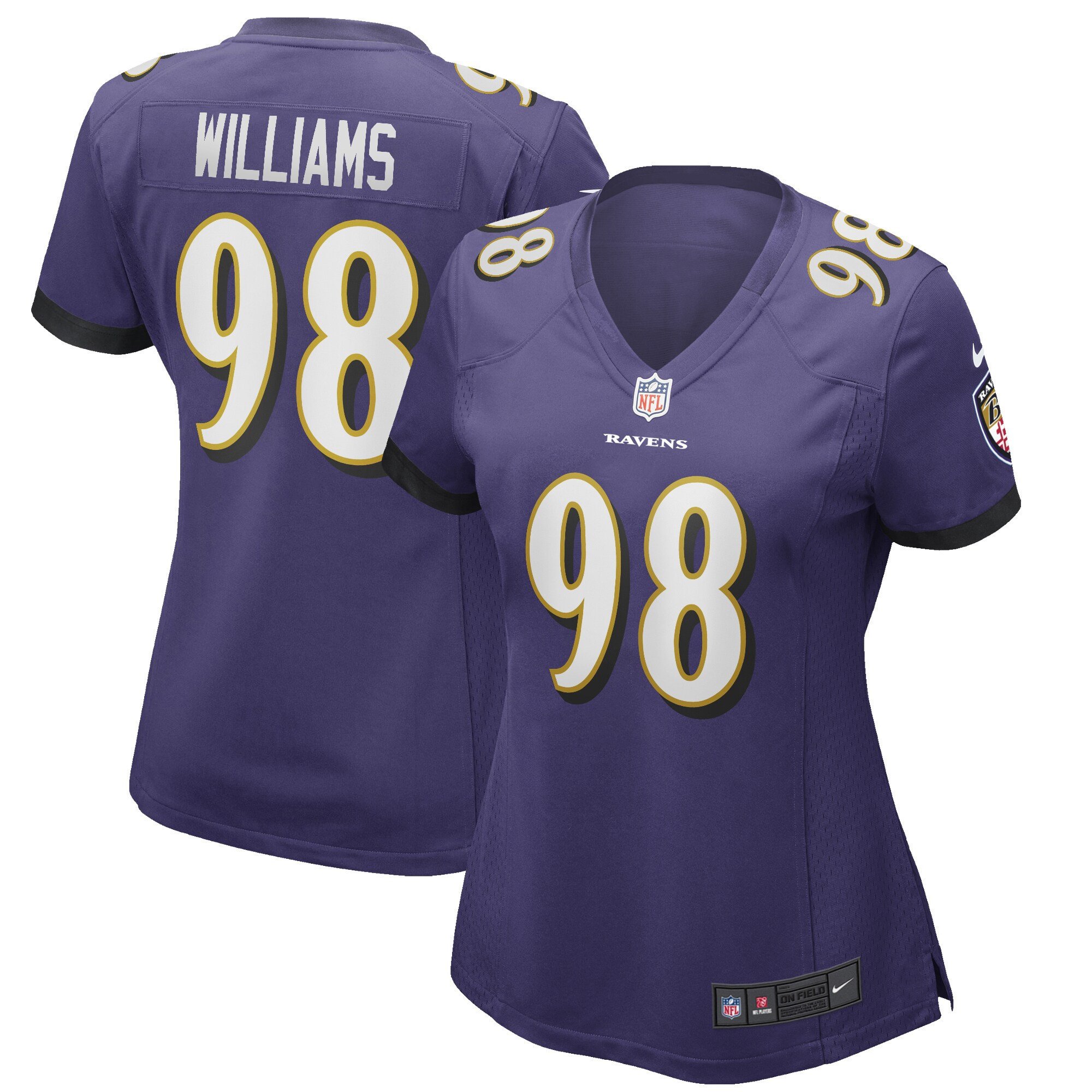 Brandon Williams Baltimore Ravens Womens Game Jersey – Purple NFL