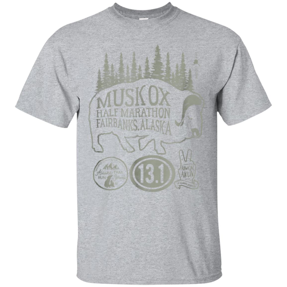 Alaska Muskox Half Marathon Vintage Trail Running T-shirt