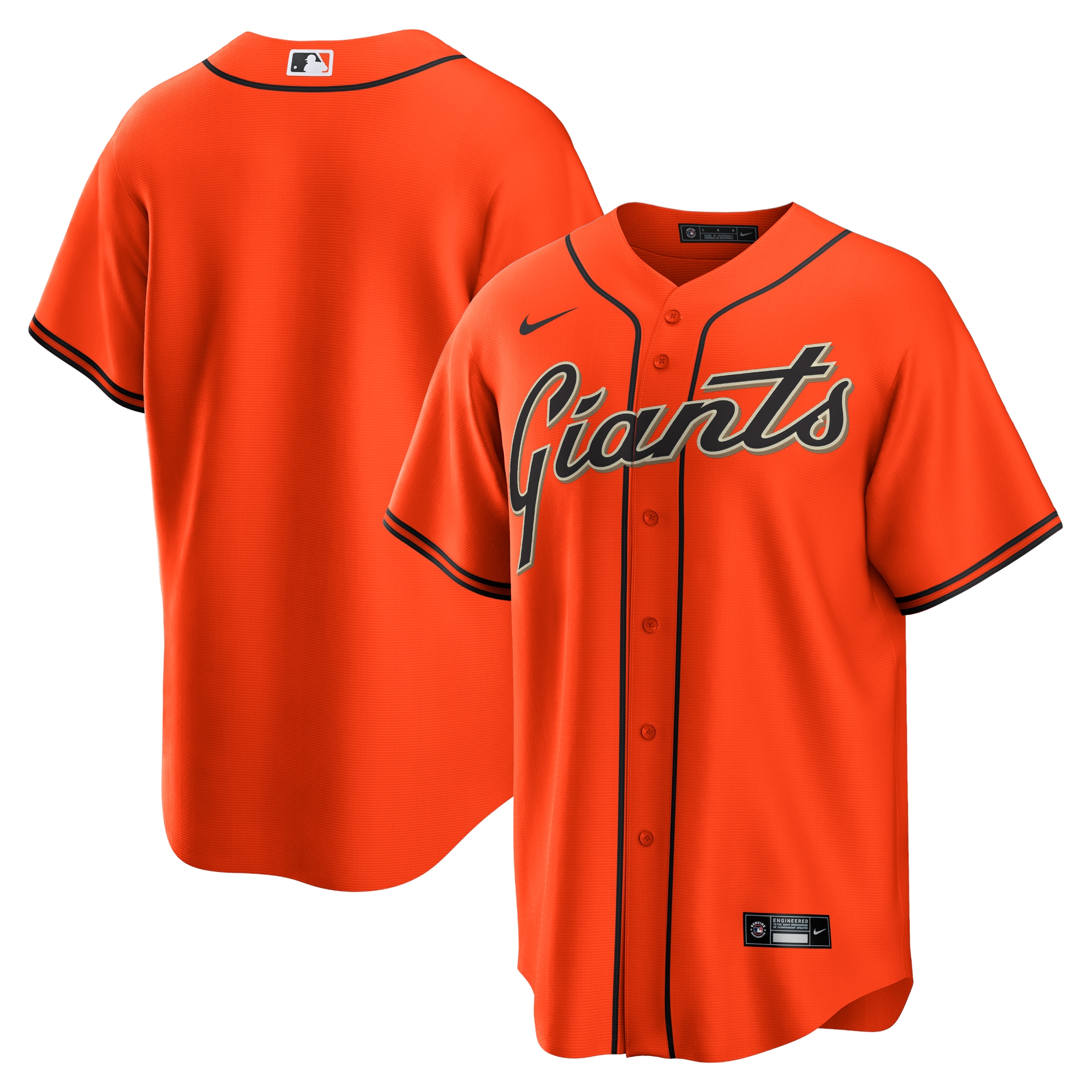 San Francisco Giants Alternate Replica Team Jersey – Orange