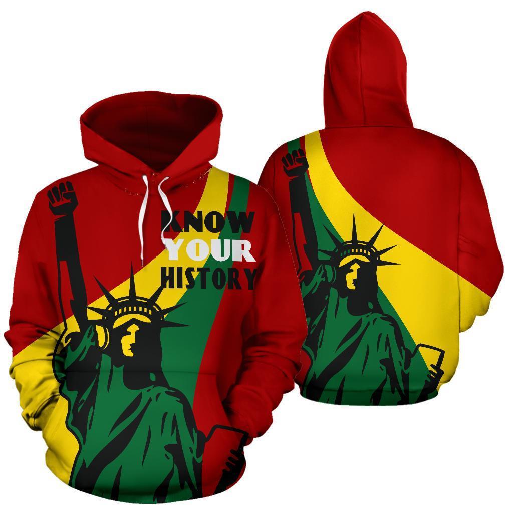 Wonderprint Hoodie – African-American Know Your History Pullover