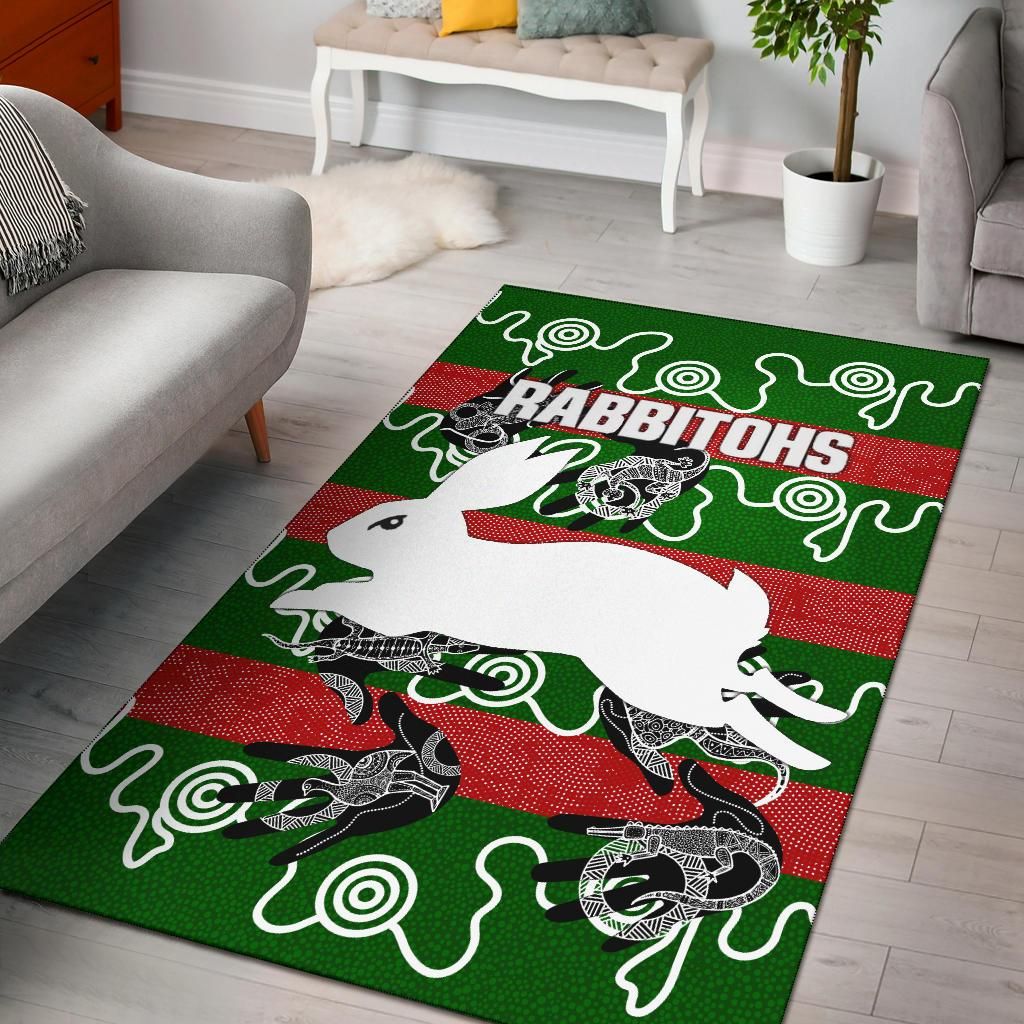 Rabbitohs Area Rug Animals Aboriginal TH5