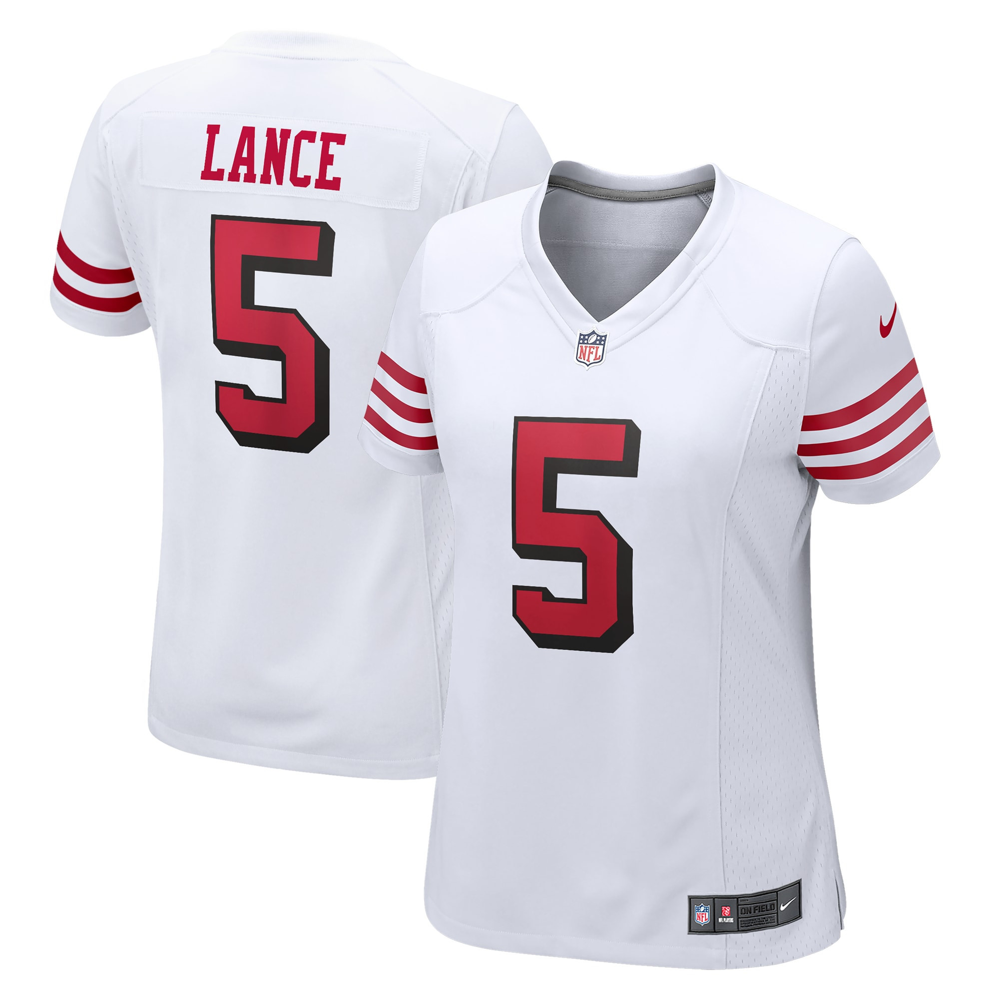 Trey Lance San Francisco 49ers Womens Alternate Game Jersey – White NFL