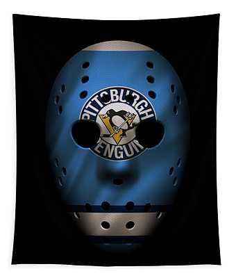 Penguins Jersey Mask Joe Hamilton Tapestry