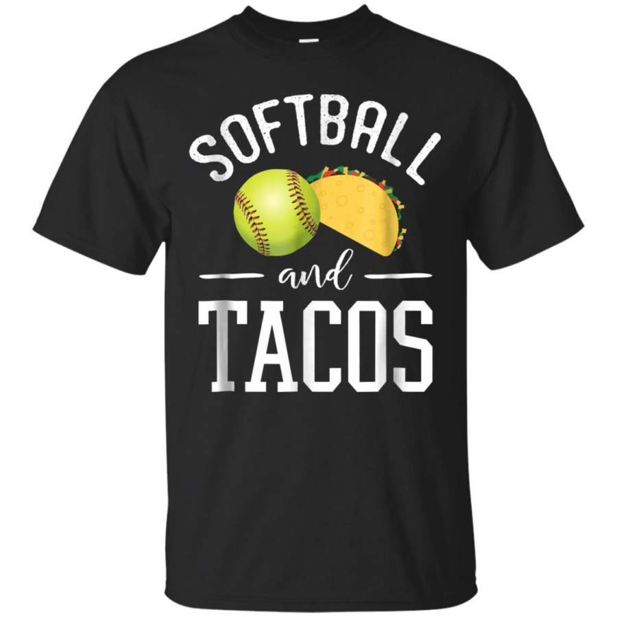 AGR Funny Softball Player And Tacos Lover Tshirt Men Women Kids Jaq T-shirt