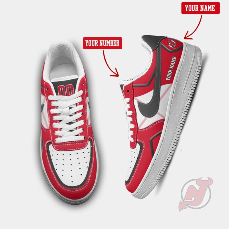 New Jersey Devils Premium Air Force Shoes