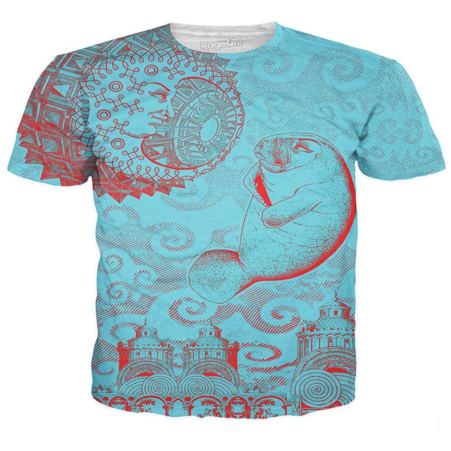 Moon and Manatee T-Shirt