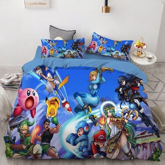 Sonic The Hedgehog 8 Duvet Quilt Bedding Set 2