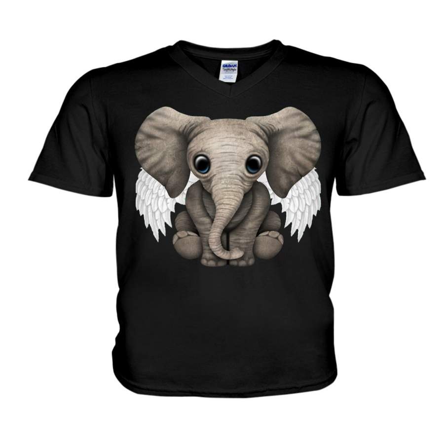 The Adorable Elephant Anger For Elephant Lovers Guys V-Neck