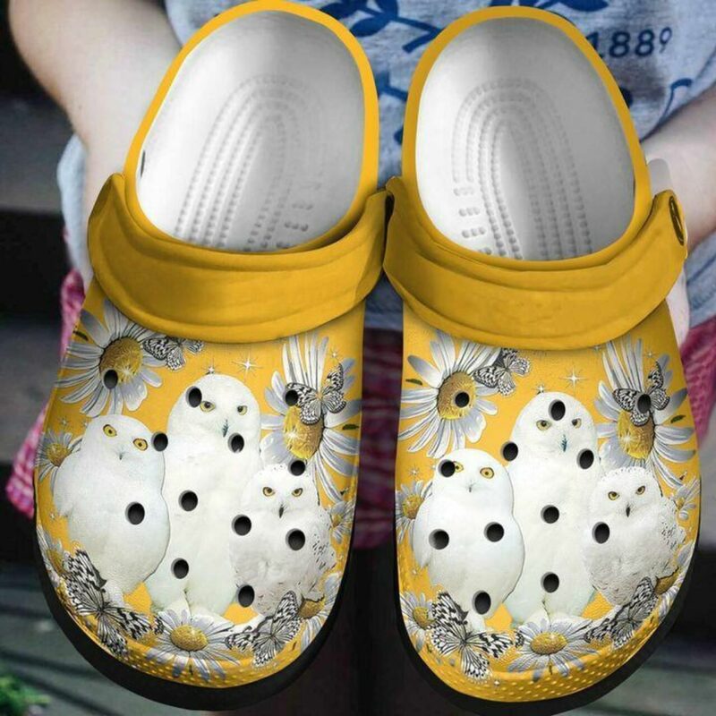 Owl Daisy 102 Gift For Lover Rubber Crocs Crocband Clogs Comfy