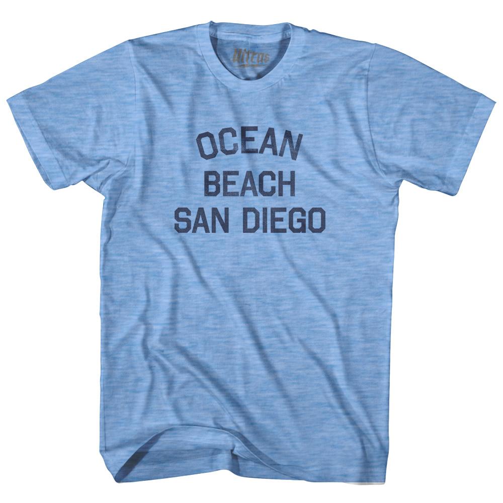 California Ocean Beach, San Diego Adult Tri-Blend Vintage T-shirt