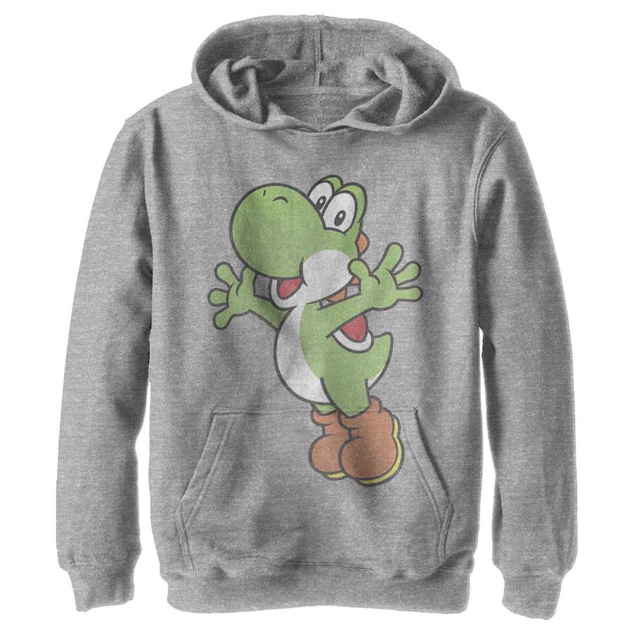 Nintendo Boy’s Yoshi  Lightweight Hoodie Athletic Heather