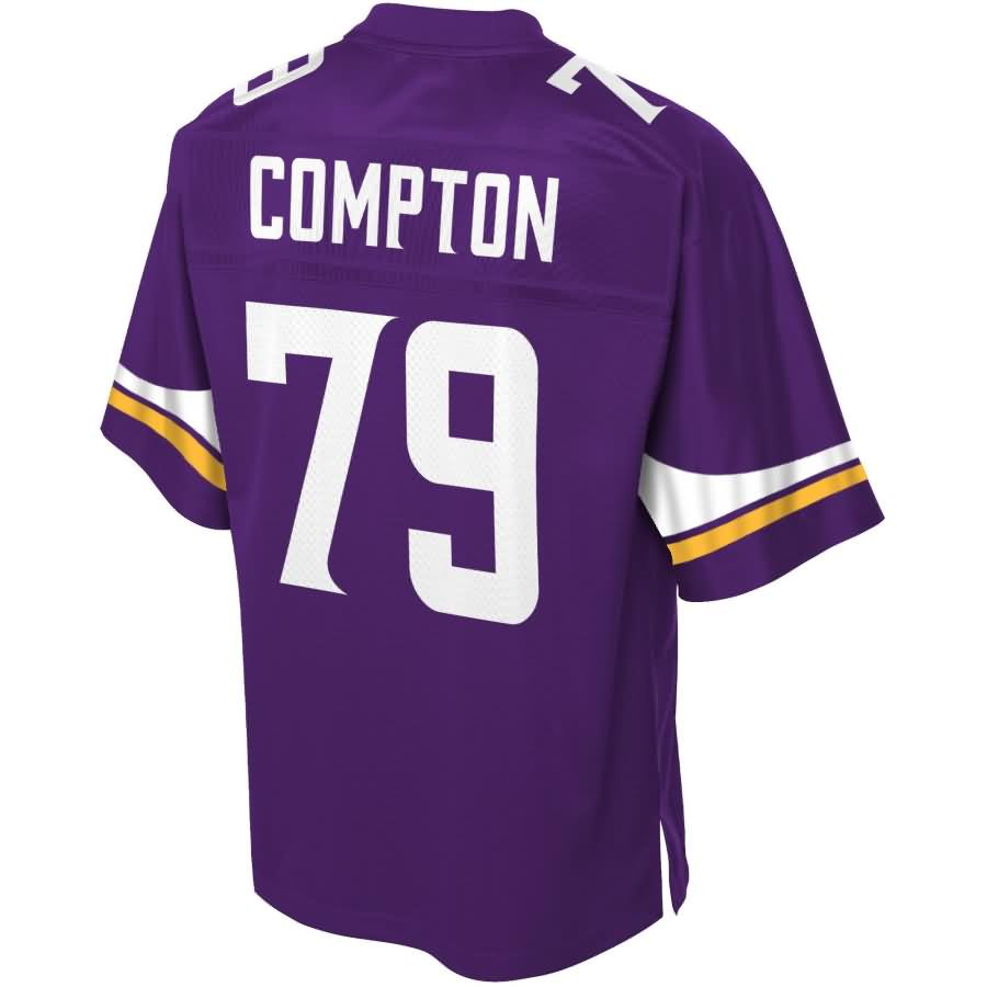 Tom Compton Minnesota Vikings NFL Pro Line Player Jersey – Purple