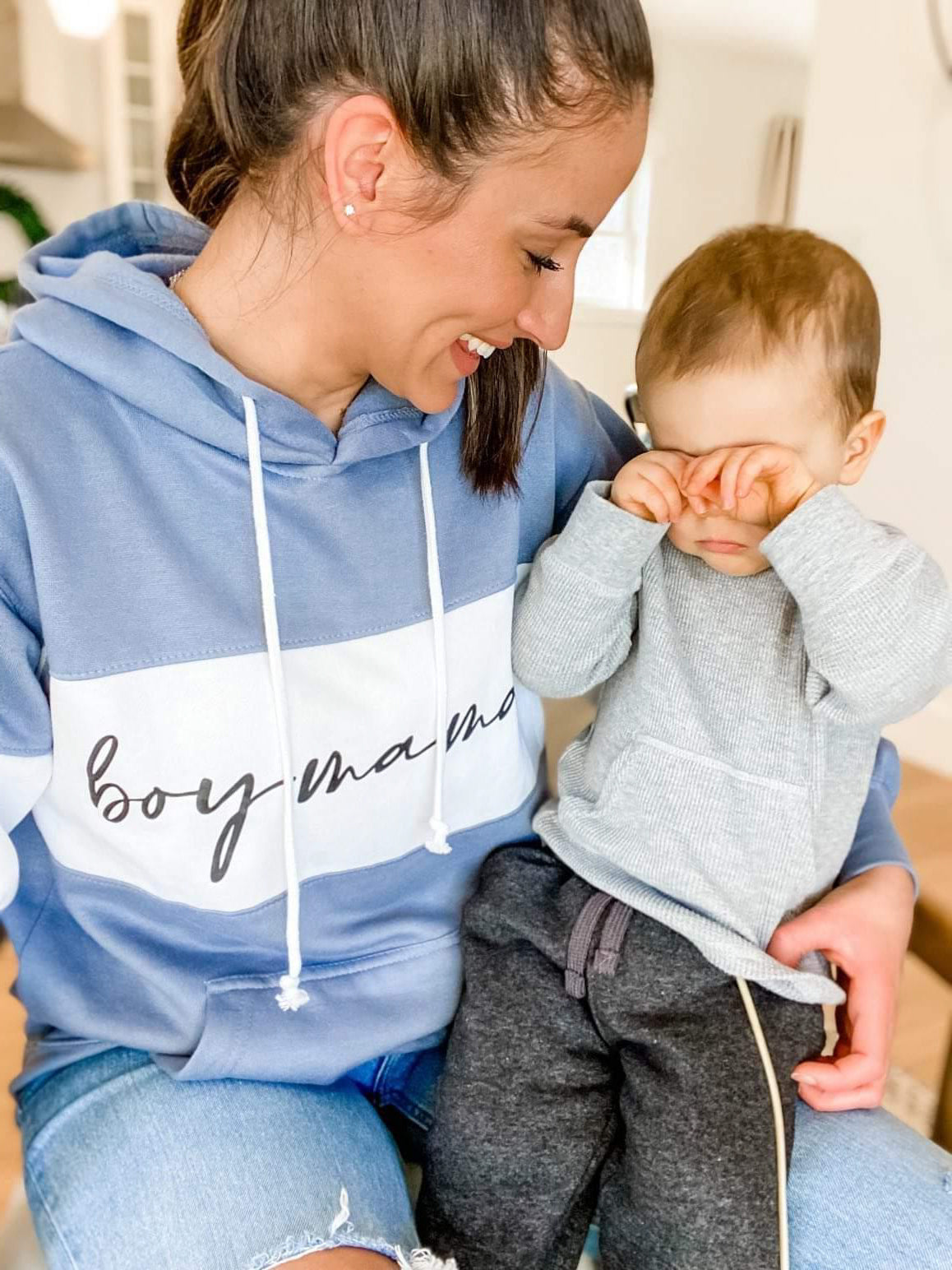 Boy Mama Fleece Hoodie