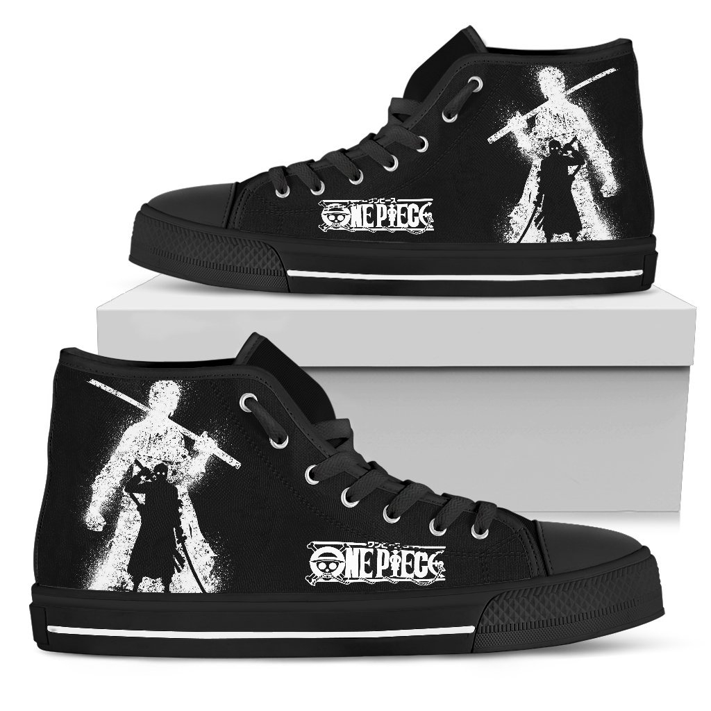 Swordsman Zoro Shoes Hi Top Sneakers One Piece