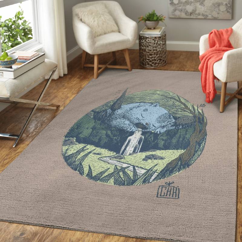 SllepingAndDrooling  – Animals Area Rug Carpet