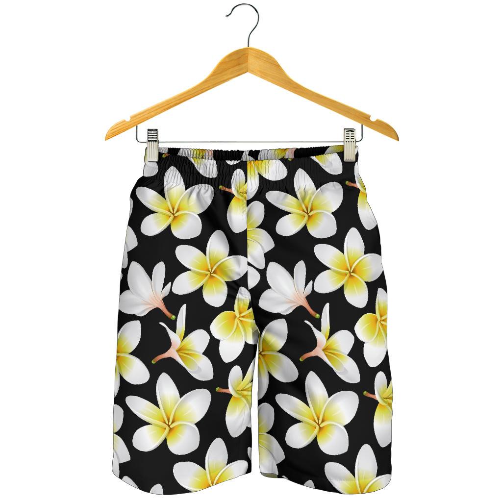 Yellow Plumeria Hawaii Flowers Mens Shorts Ha26799