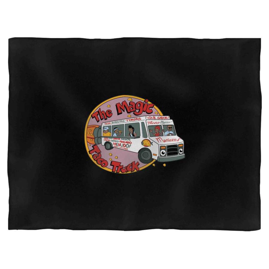 The Magic Taco Truck Funny Graffiti Taco Food Mexican Nerd California Funny Geek Humor Blanket