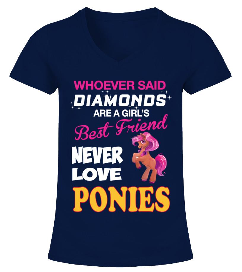 Ponies Animals Lover T Shirts C-J8P7M