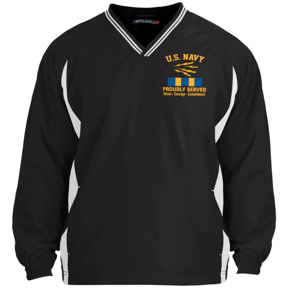 US Navy Radioman RM W-2 Rating Badges Embroidered Windshirt - 1/2 Zip ...