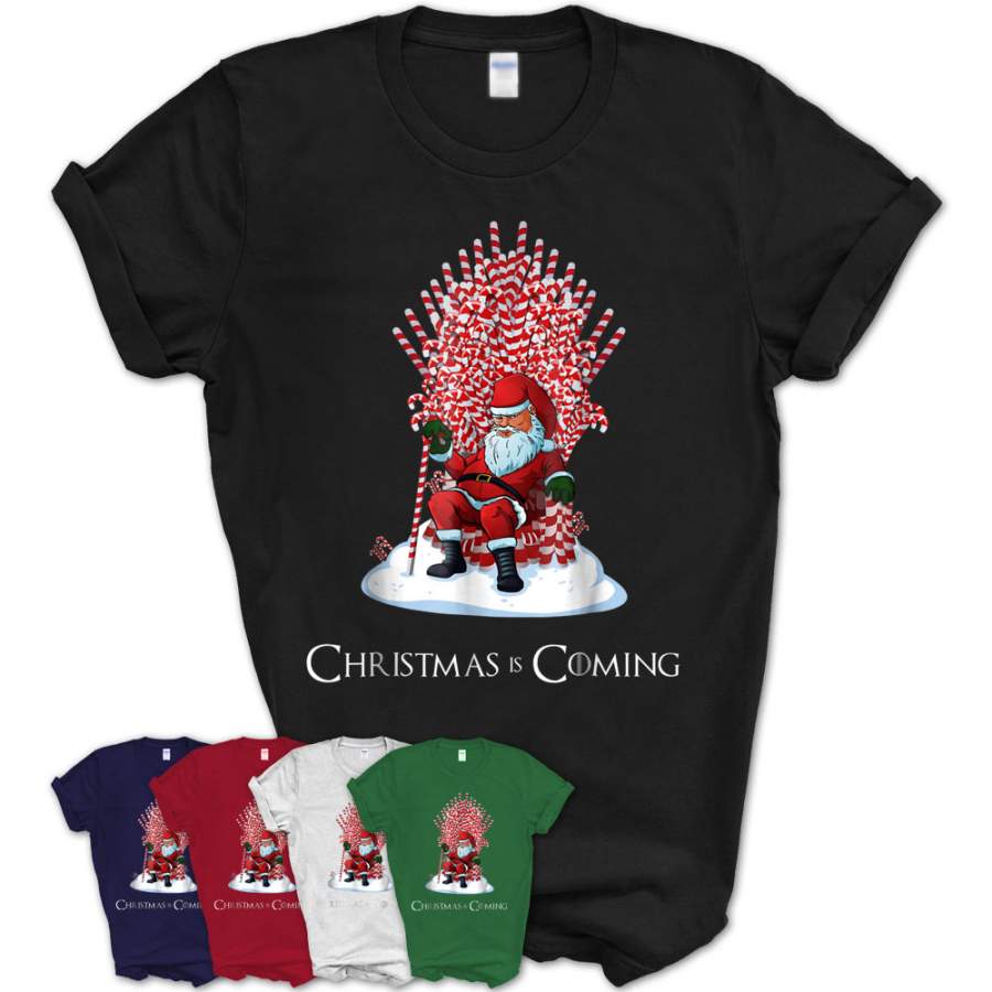 Santa Candy Cane Throne Funny Christmas T-Shirt – Teezou Store