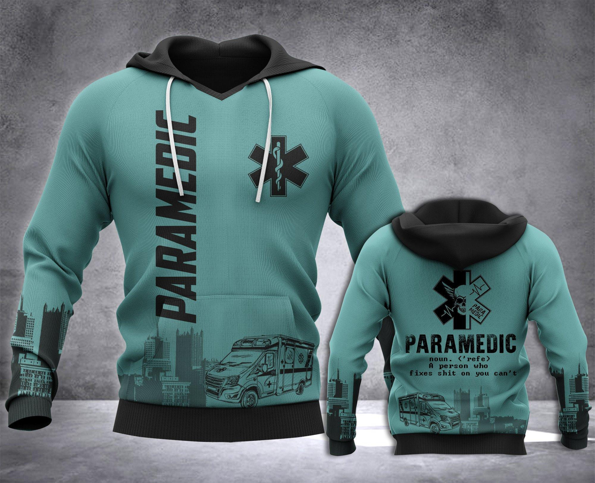 Paramedic 3D Hoodie Shirt For Men And Women