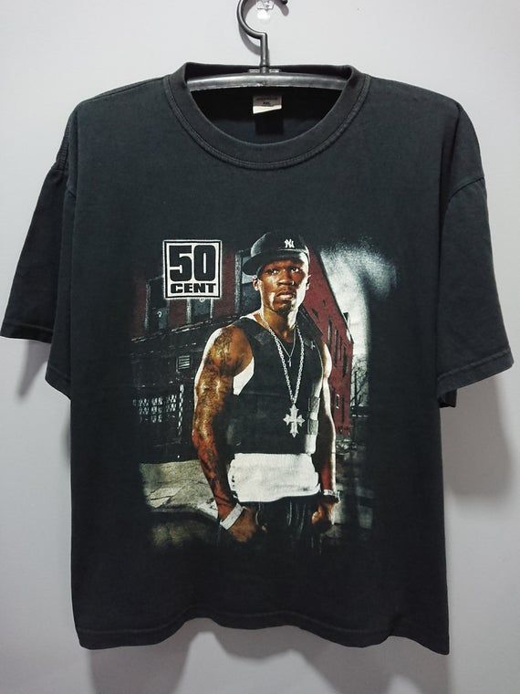 Vintage 00 S 50 Cent Shirt Curtis James Jackson Music Hip Hop Raptee In Da Club Candy Shop Shirt