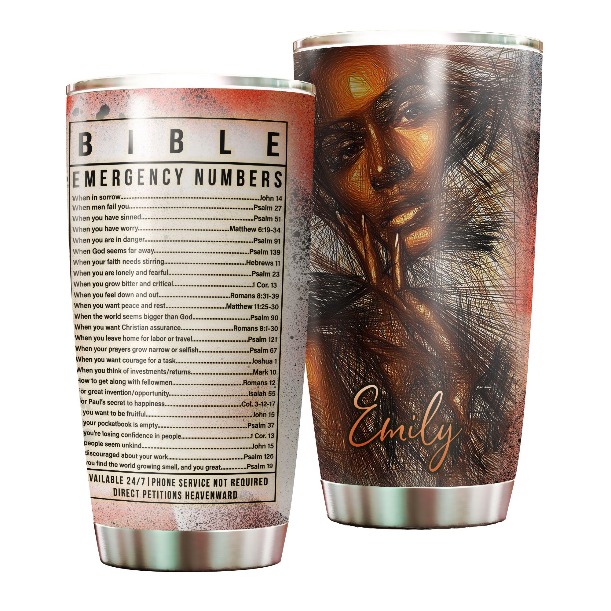 Personalized Black Women Bible Stainless Steel Tumbler – Double-Walled Insulation Vacumm Flask – Gift For Black Queen, International Women’S Day, Hippie Girls 05