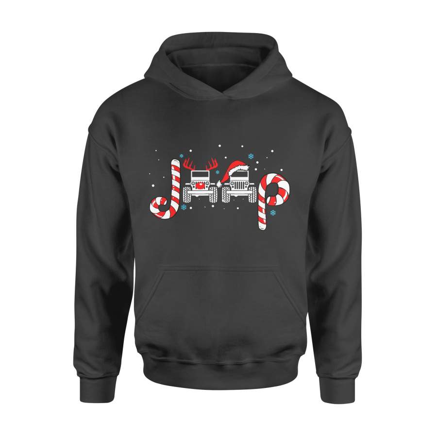Christmas gift idea Jeeps Xmas Santa Claus And Reindeer T-Shirt – Standard Hoodie