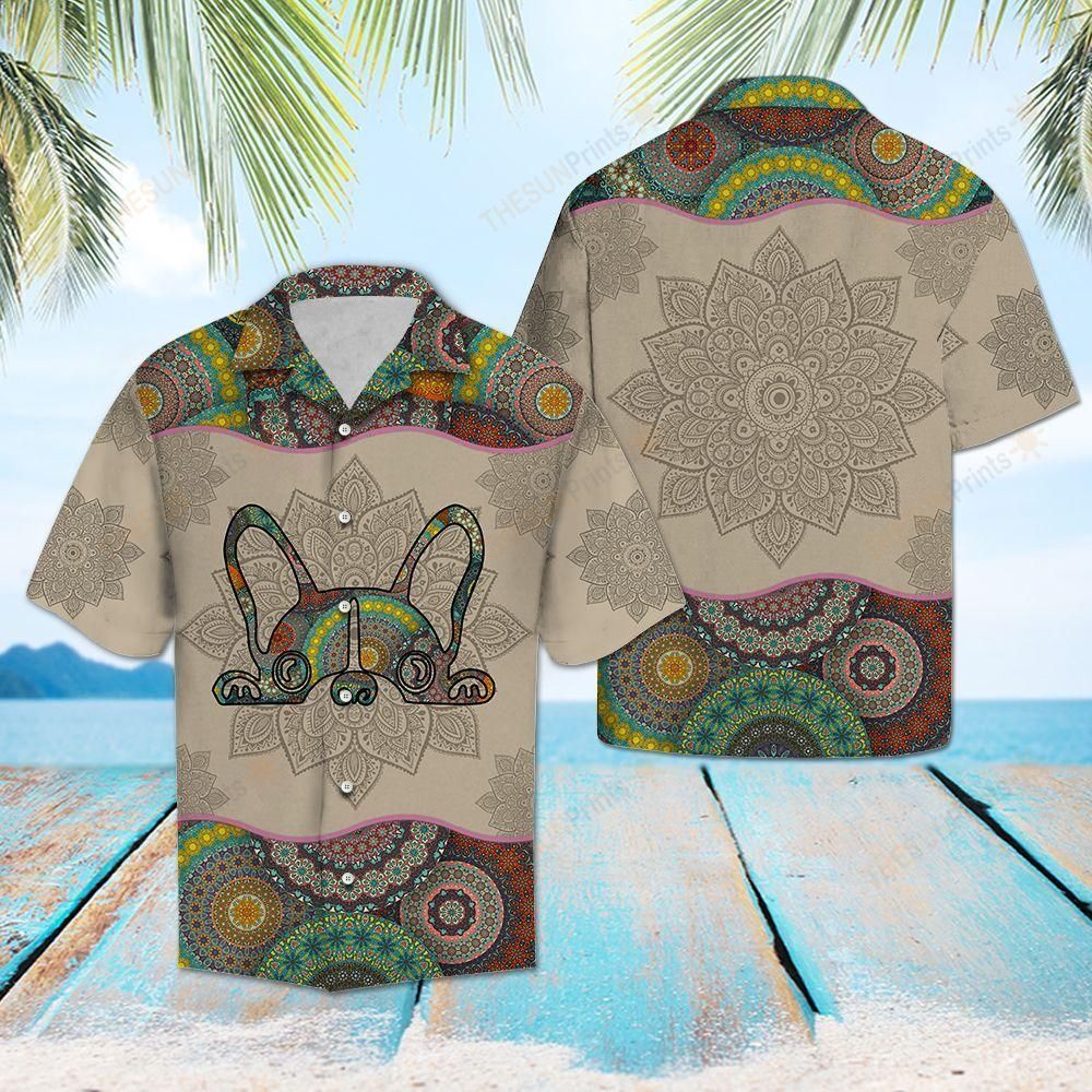 French Bulldog Mandala Hawaiian Shirt Ha24879