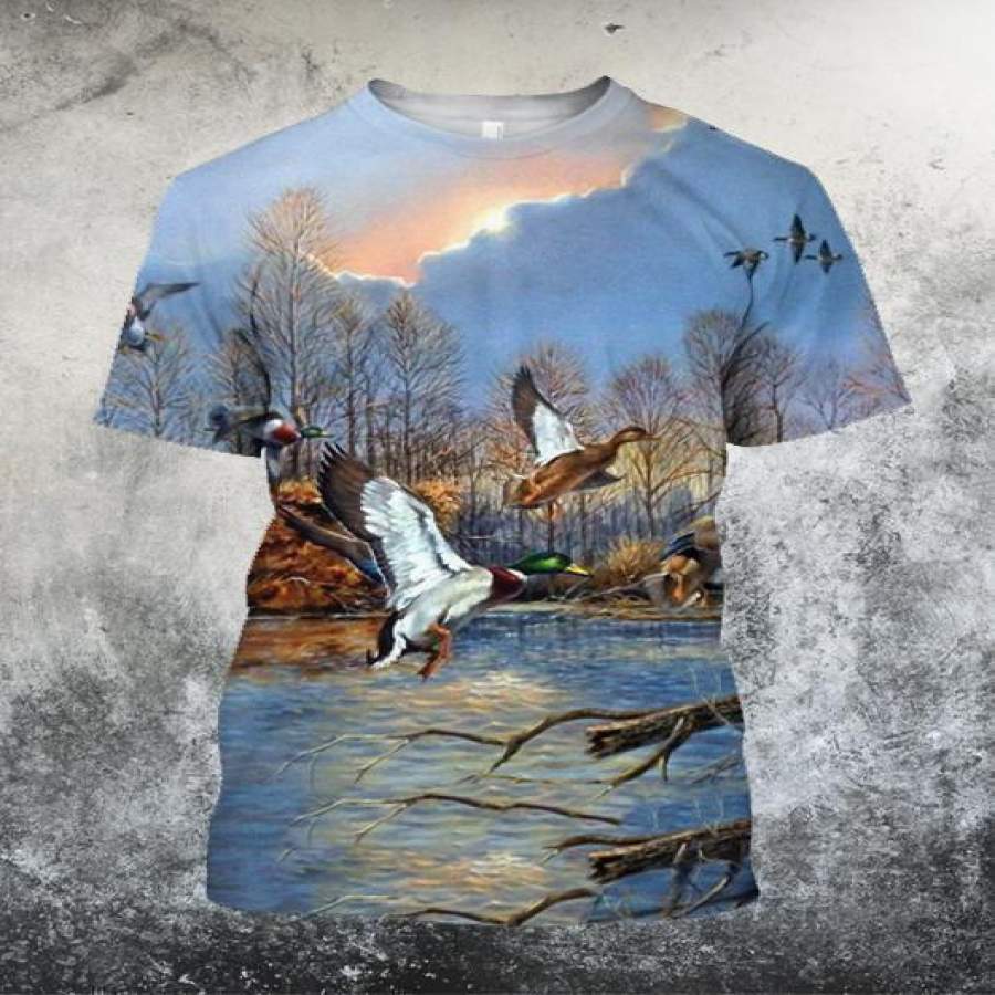 Duck-hawk Hunting 3D All Over Printed Shirts