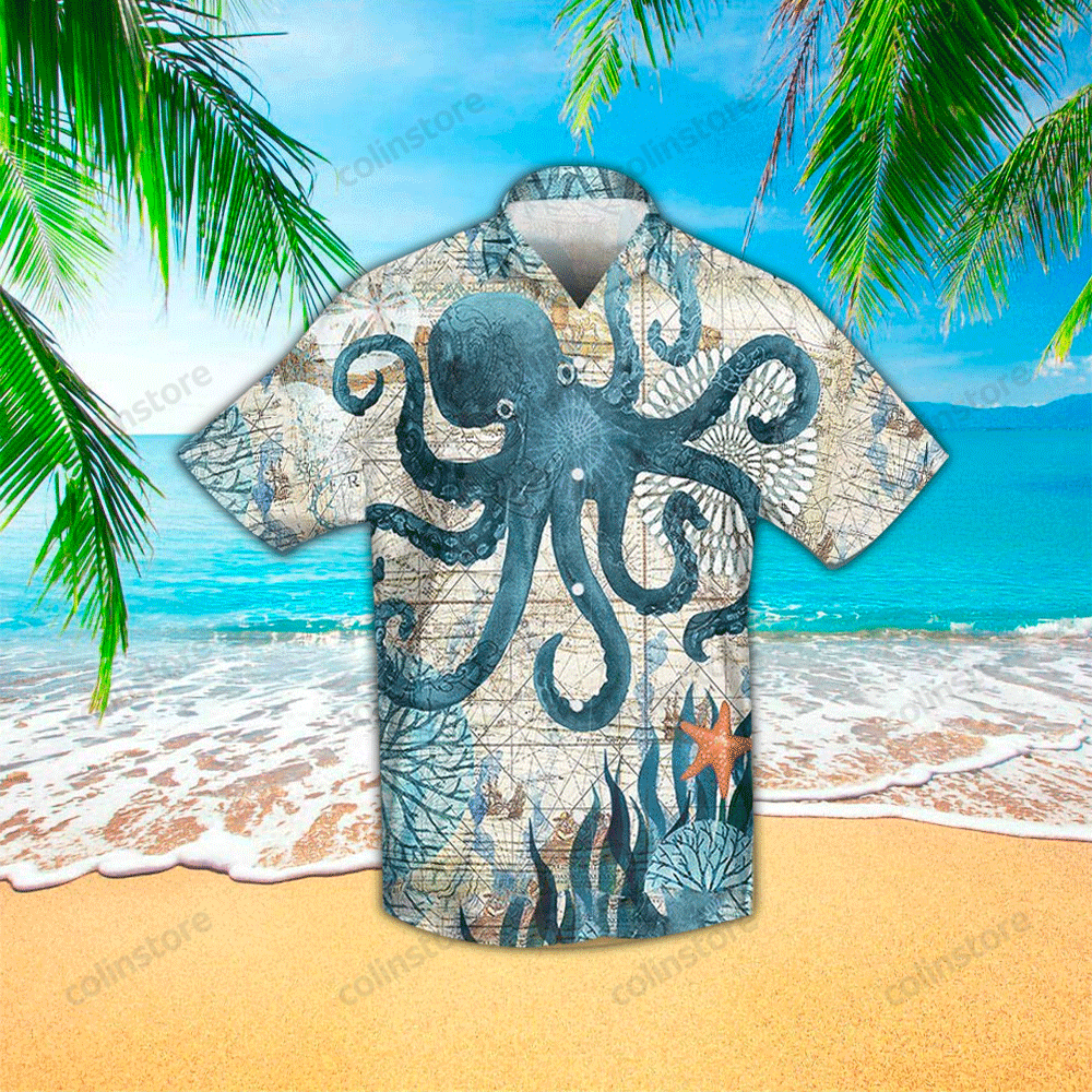 Octopus Aloha Hawaii Shirt For Lovers Ha90845