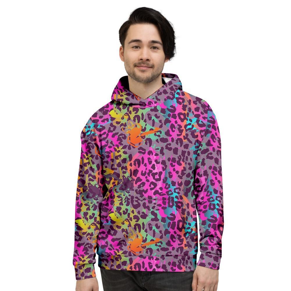 Colorful Leopard Men’S Hoodie