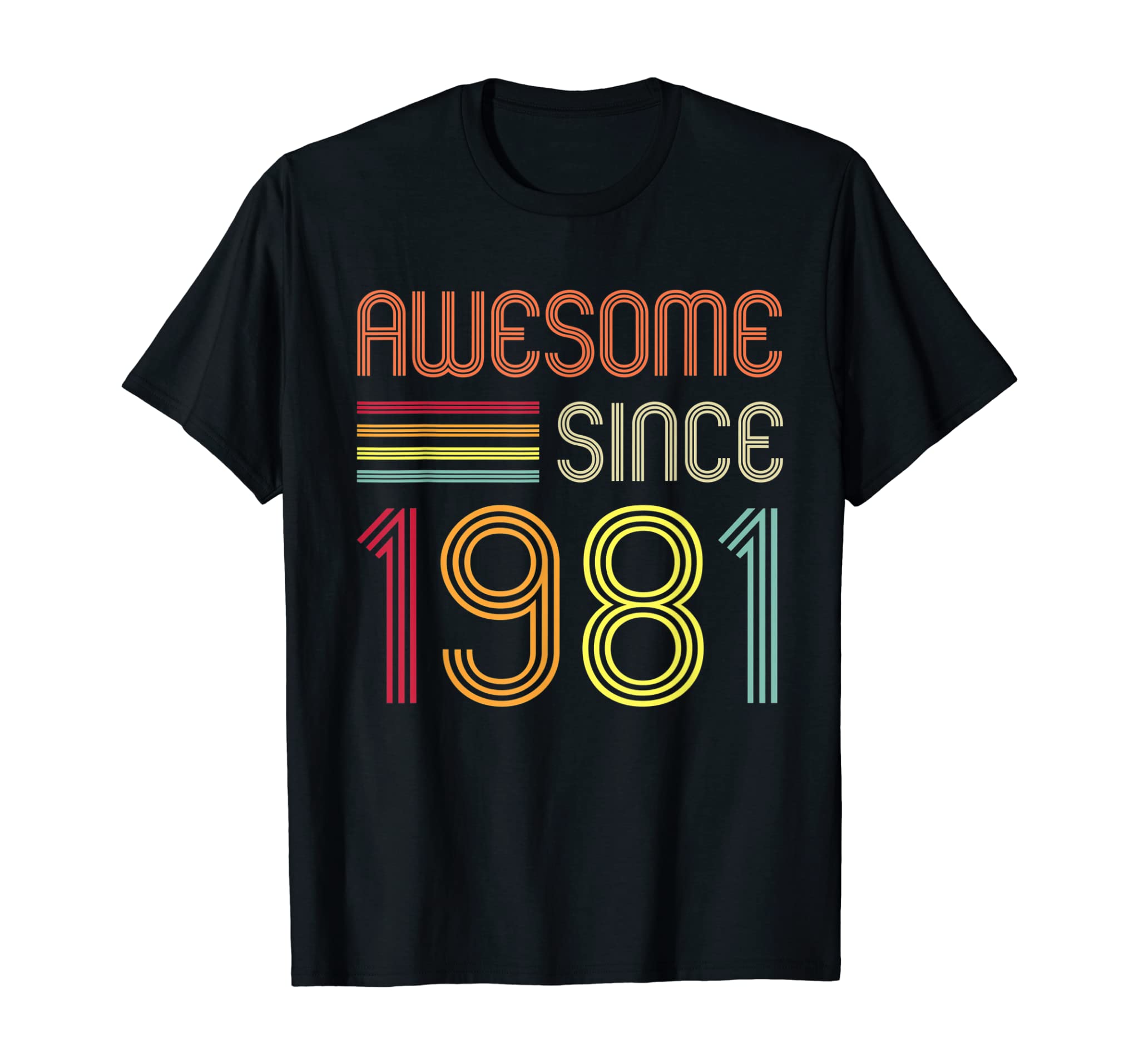 Awesome Since 1981 39Th Birthday Retro T-Shirt