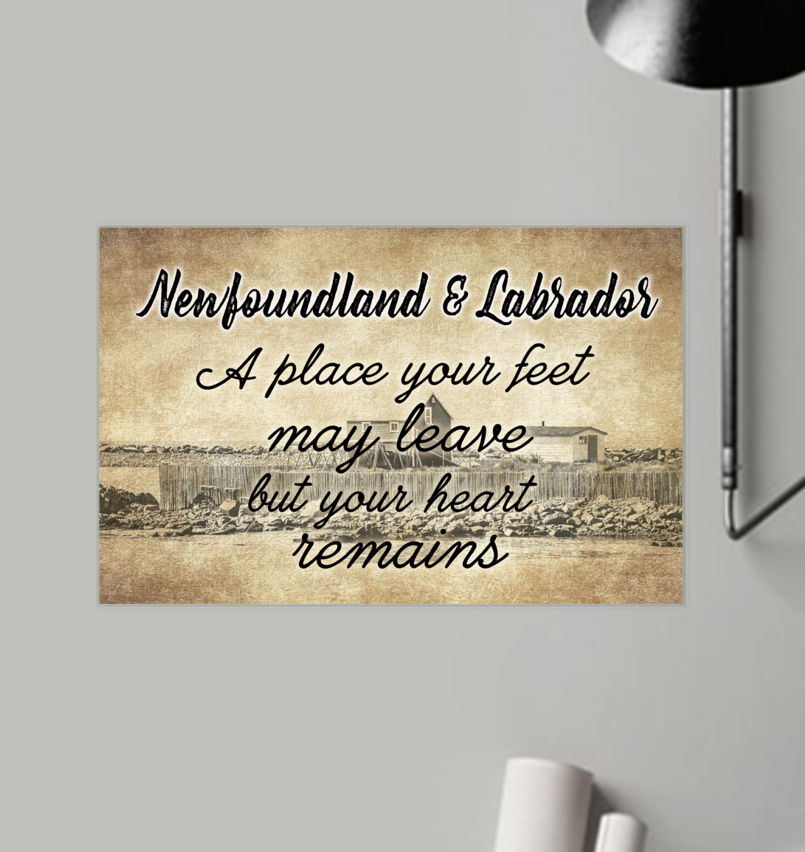 Newfoundland & Labrador A Place Your Feet May Leave  Poster