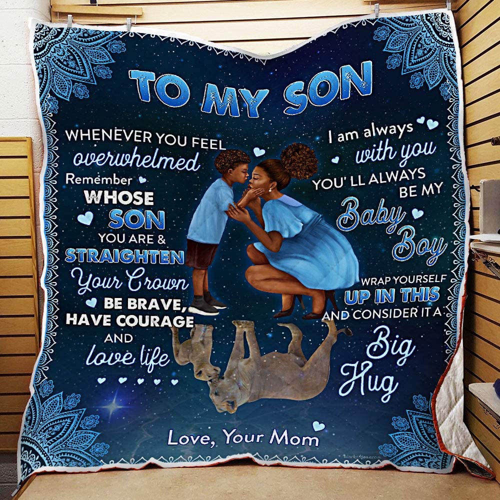 To My Son Blanket, Fleece Blanket, You’Ll Always Be My Baby Boy, Gift For Son Family Home Decor Bedding Couch Sofa Soft And Comfy Cozy