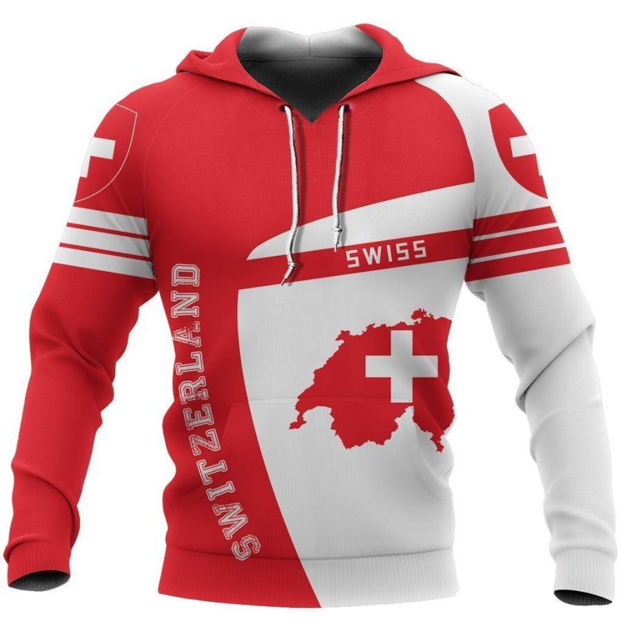 Switzerland Map Sport Hoodie – Premium Style NNK12