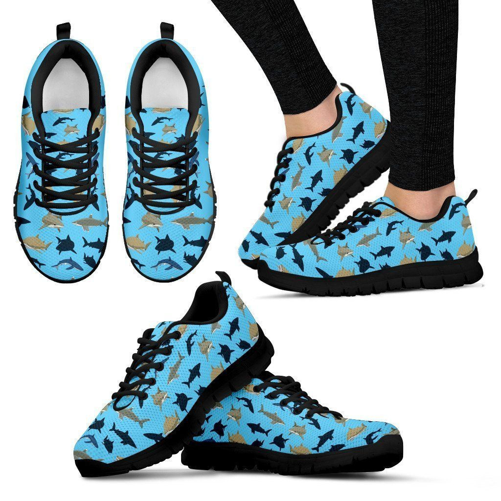 Sharks Sea Print Sneakers Shoes