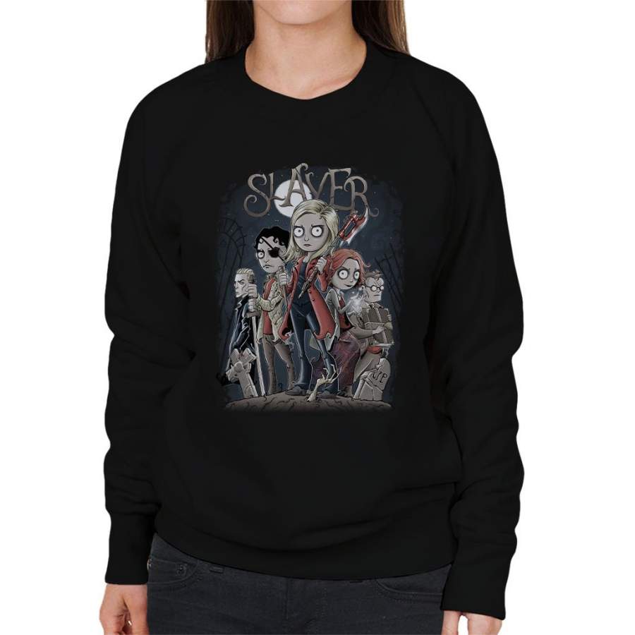 Buffy The Vampire Slayer Tim Burton Style Women’s Sweatshirt