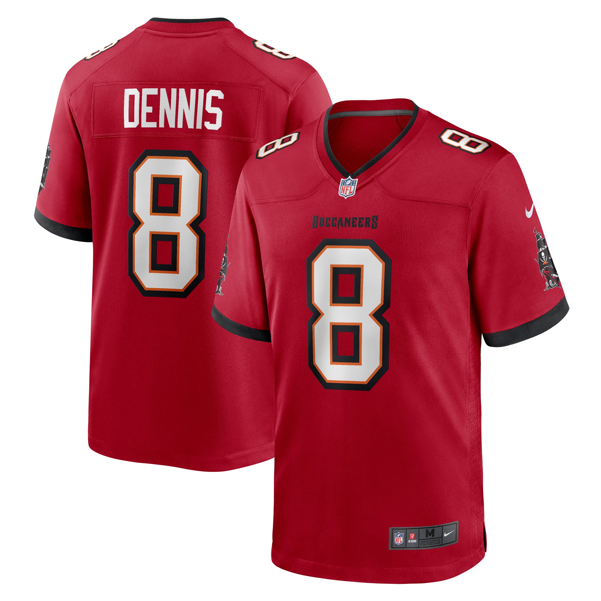 Men’s Tampa Bay Buccaneers SirVocea Dennis Red Game Jersey