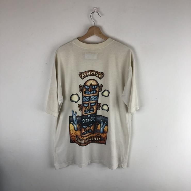 Vintage Mambo Pillar Of Society Australian Surfing Surf Skateboarding Shirt