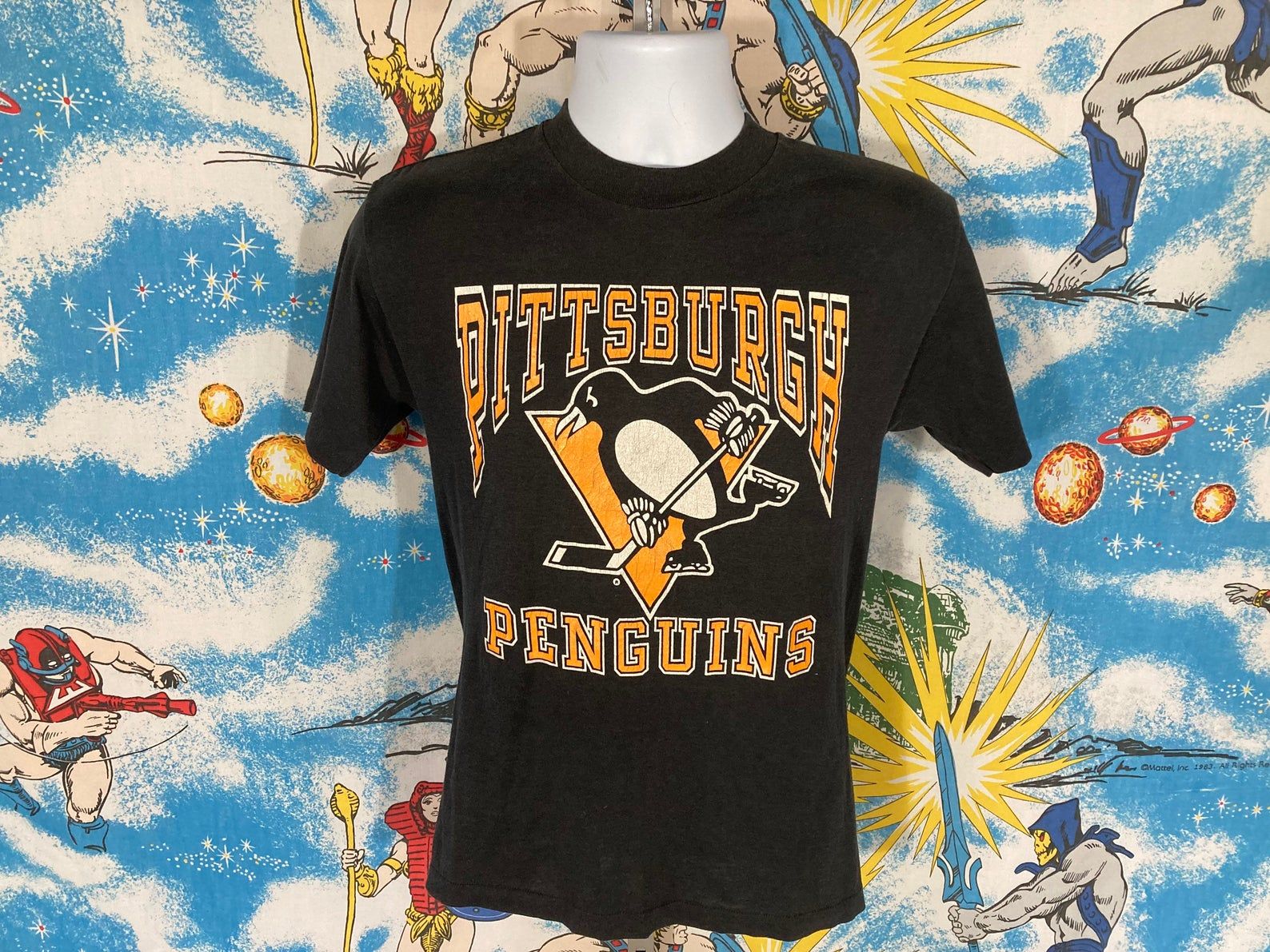 Vintage 90S Pittsburgh Penguins Jagr Shirt – Sz M S Tight And – Single Stitch Tee