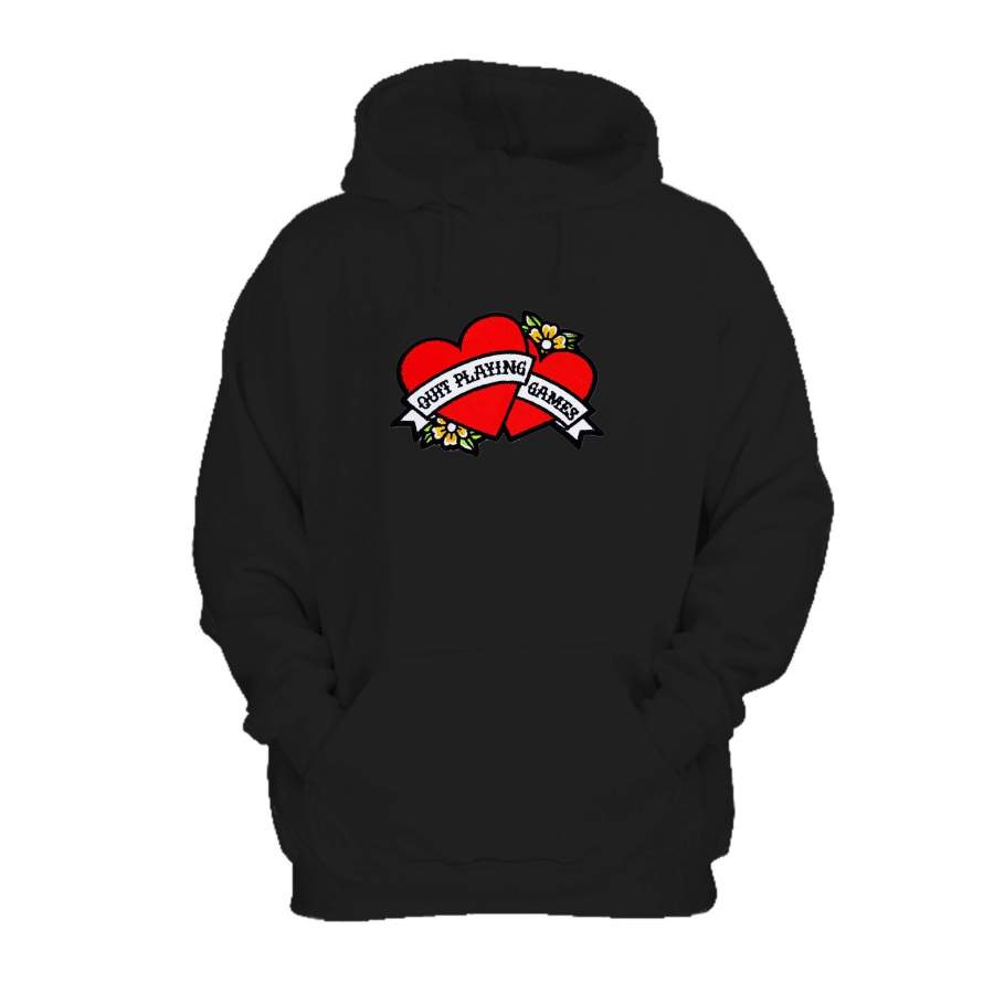 90s Iron Backstreet Boy Bands Quit Playing Games Red Love Valentine’s Day Girl Power Hoodie