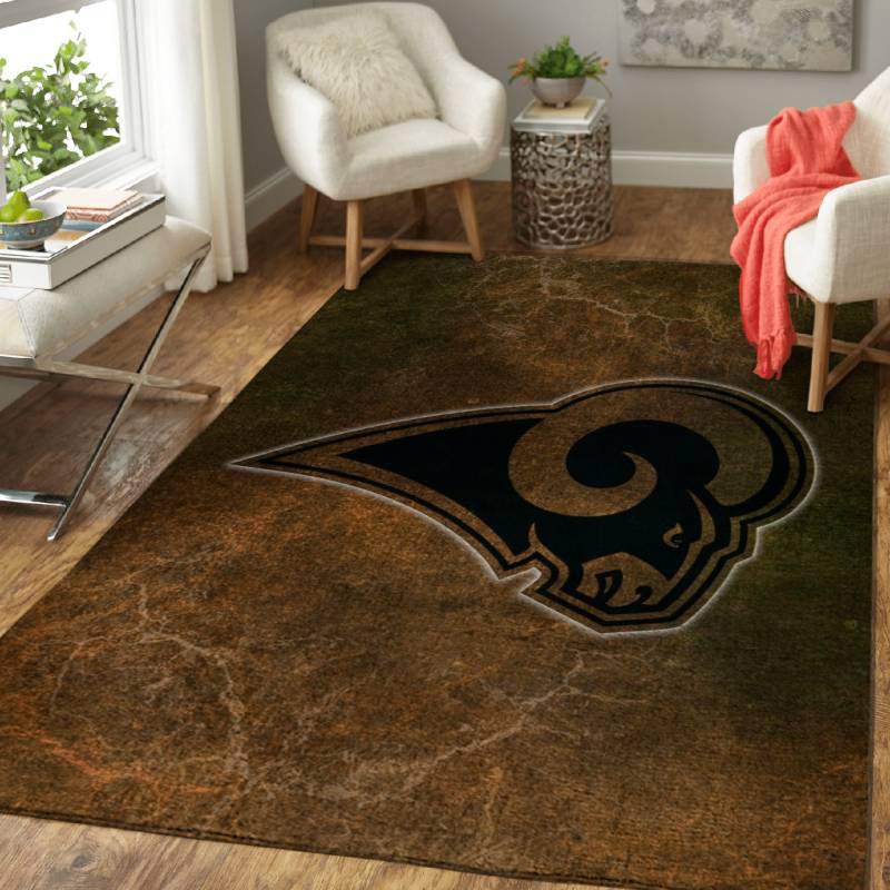 Rug Home Decor Los Angeles Rams – Sport Grunge Cracked